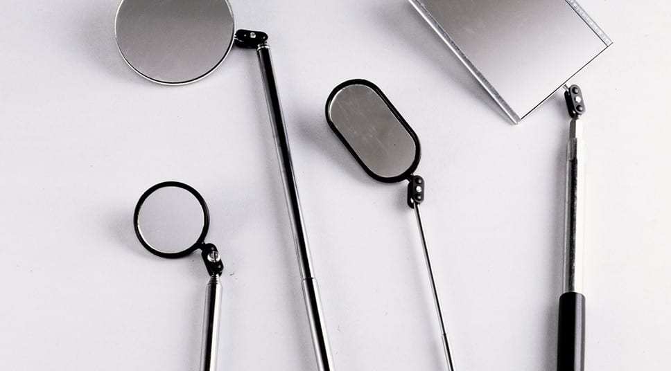 Telescoping Inspection Mirrors - Available in Stainless Steel