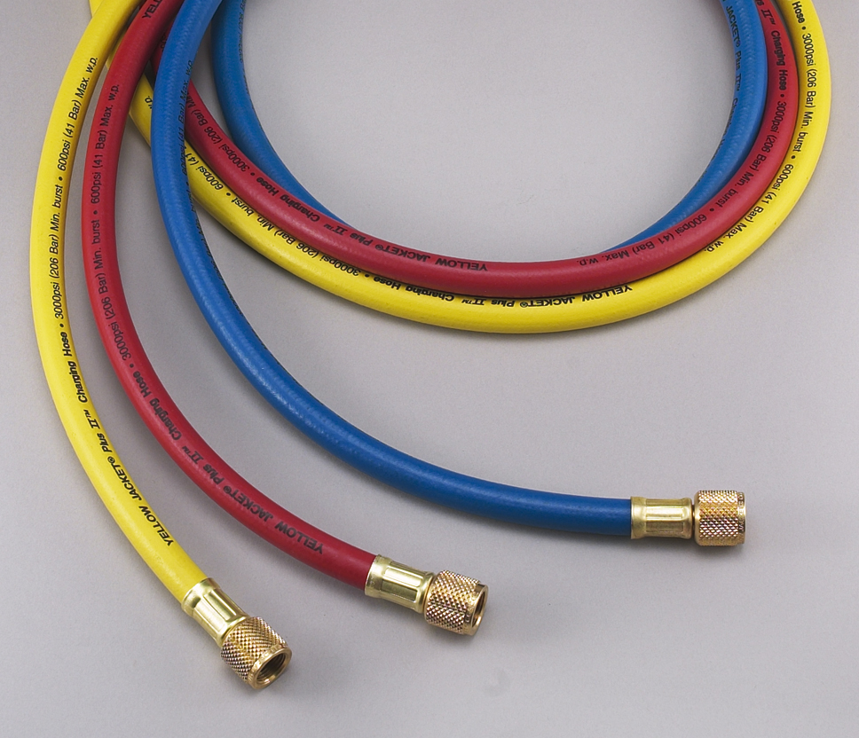 Yellow Jacket 14560 Plus II 3/8b Charging Hose 3/8 Straight Flare X 60 for sale online 