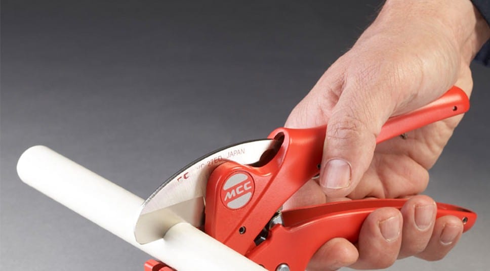 PVC Pipe Cutter - With Unique Hooke Tube Gripping Jaws
