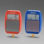 Solar powered digital lcd gauge