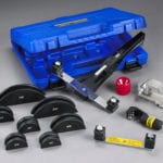 Ratchet hand tube bender kit with reverse bender