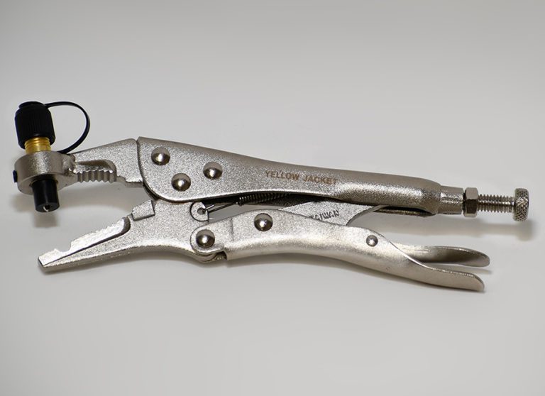 Refrigerant Recovery Pliers with Replaceable Hardened Steel Needle