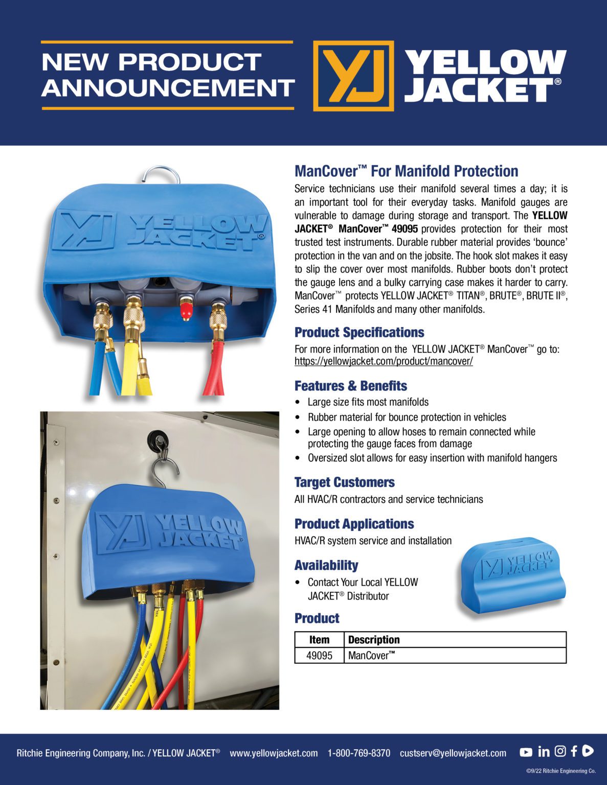 ManCover for Protection of Manifolds Yellow Jacket