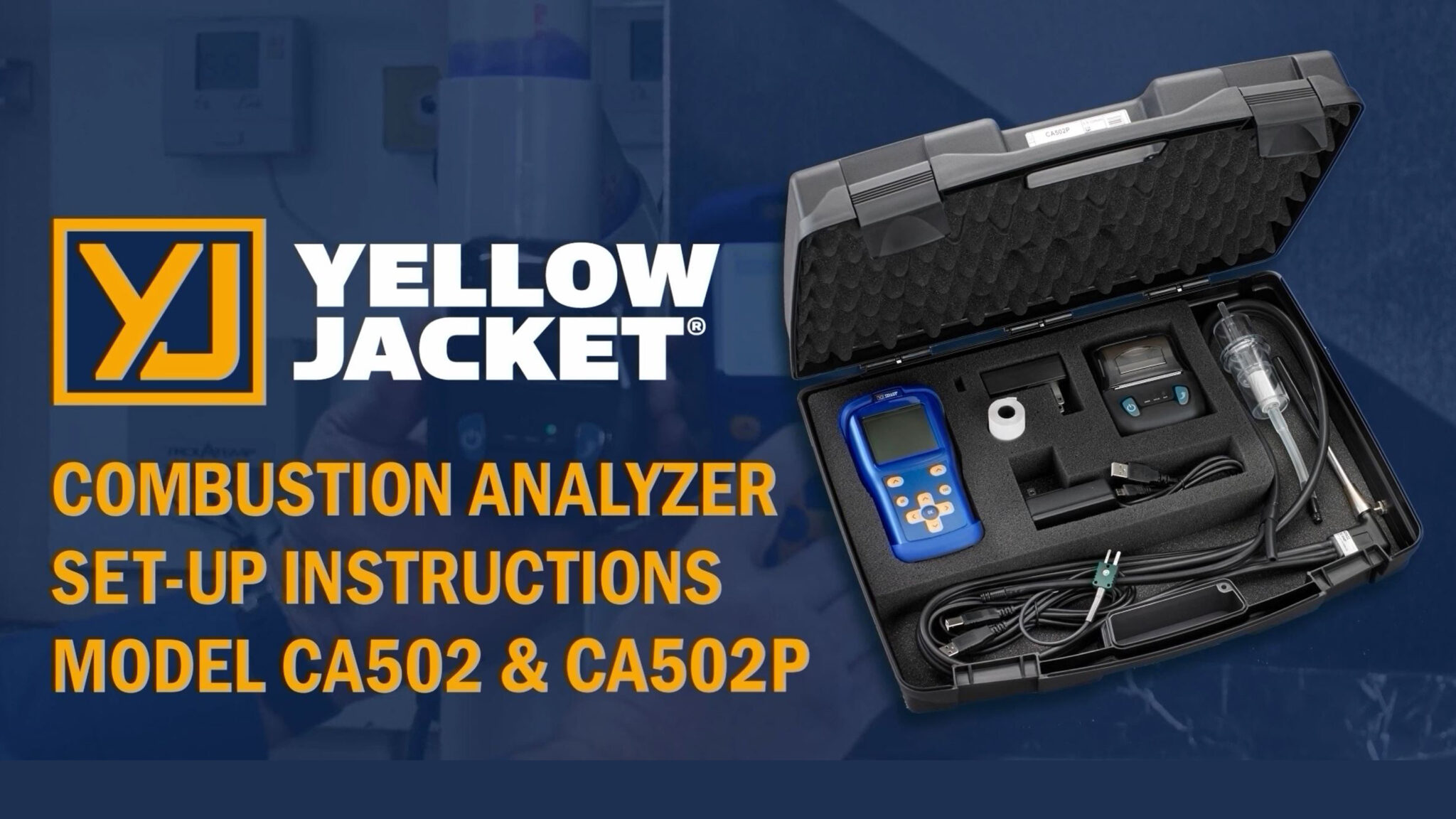Combustion Analyzer CA502 - Yellow Jacket HVAC Supplies and Products
