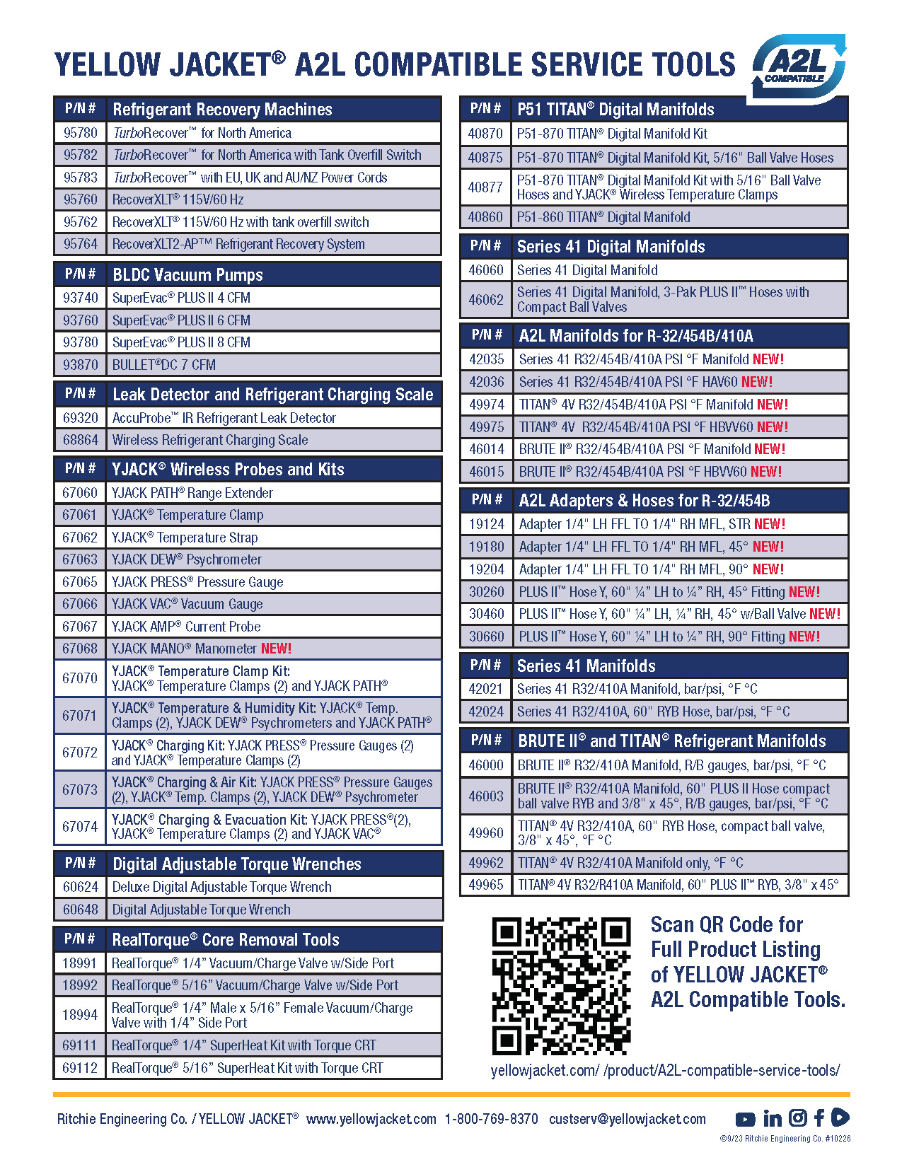 YELLOW JACKET HVAC Product Image Bank Search Here